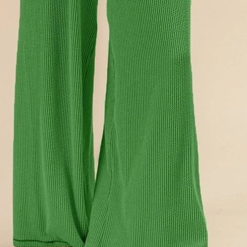 BiBi 2tone Cord Rib Waist Band Side Pocket Pants