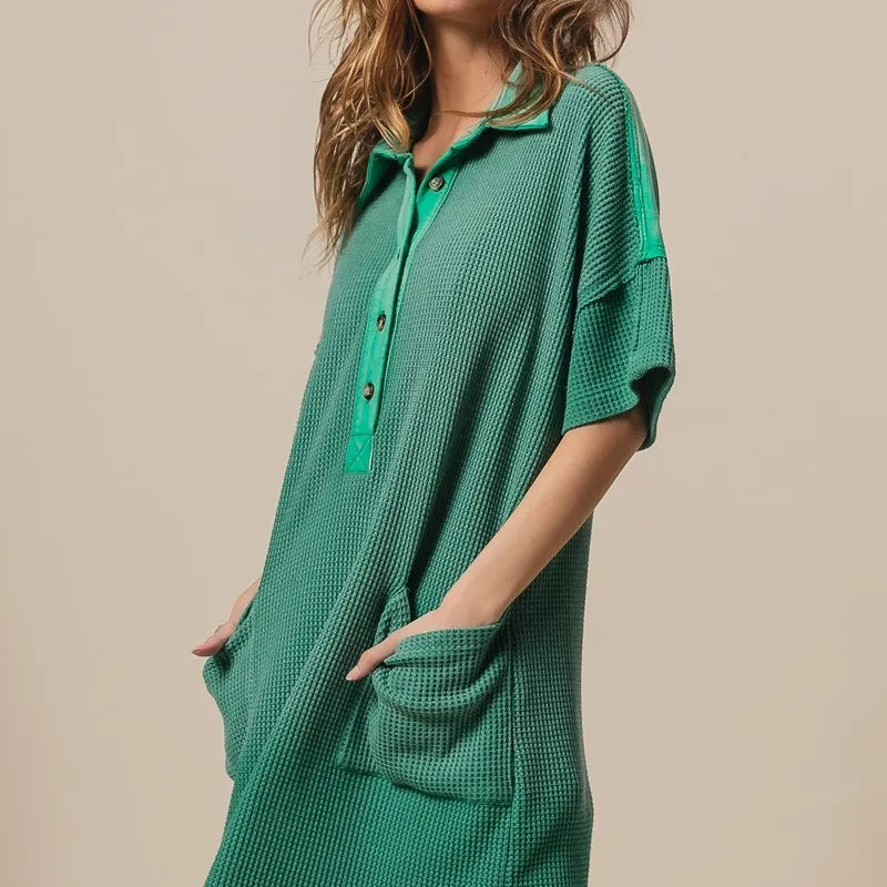 BiBi Dip Dye Mineral Washed Knit Dress