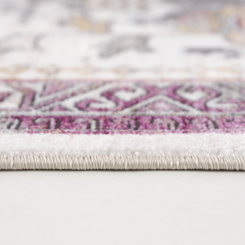 10' Runner Gray and Ivory Oriental Power Loom Runner Rug