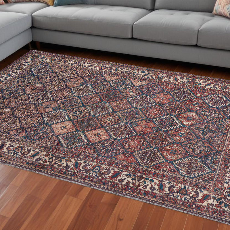 10' X 14' Ivory and Blue Floral Power Loom Area Rug