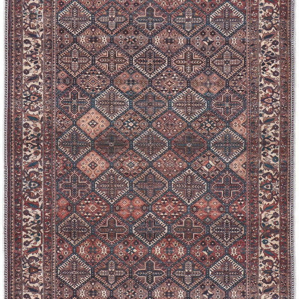 10' X 14' Ivory and Blue Floral Power Loom Area Rug