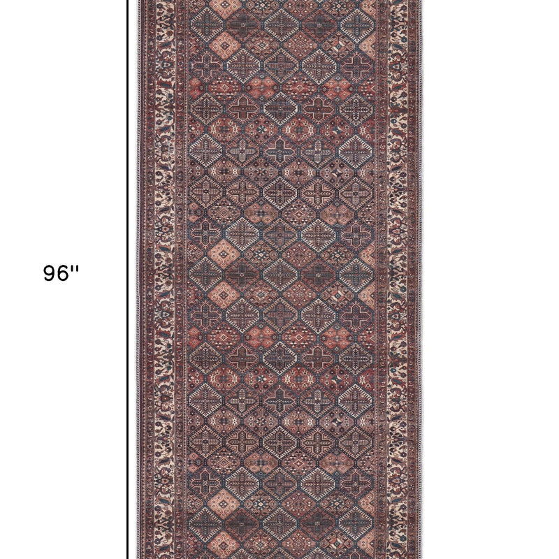 10' X 14' Ivory and Blue Floral Power Loom Area Rug