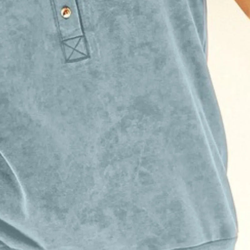 BiBi Mineral Washed Terry Top