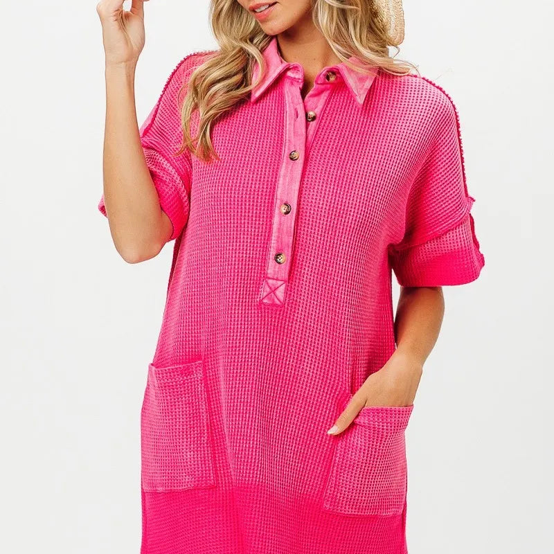 BiBi Dip Dye Mineral Washed Knit Dress