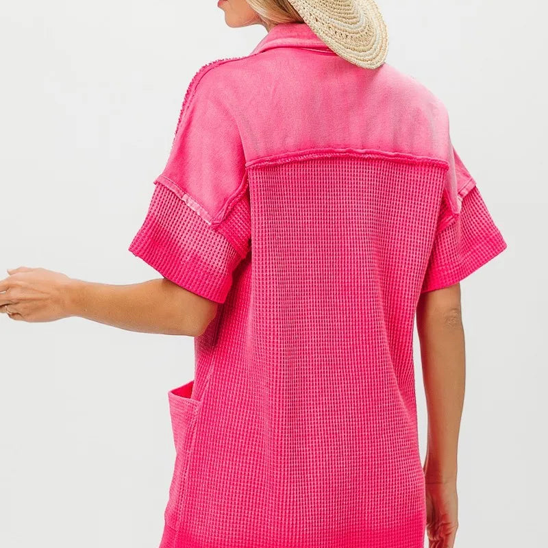 BiBi Dip Dye Mineral Washed Knit Dress