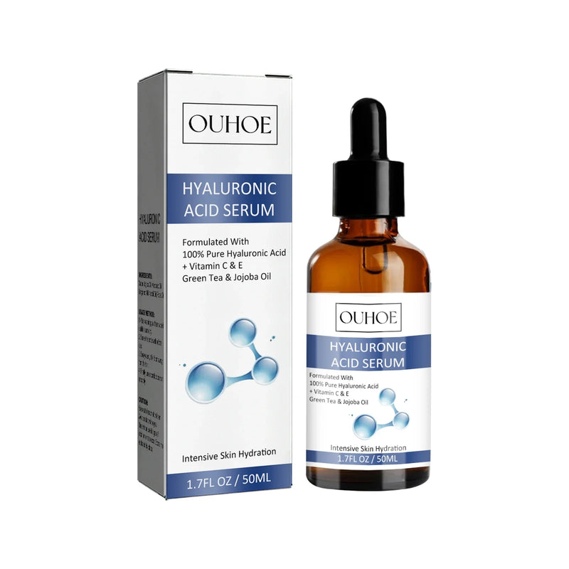 Ouhoe 50ml Hyaluronic Acid Anti Aging Face Serum Moisturizing Repair Redness Firming Facial Shrink Pores Skin Hydrating Serum