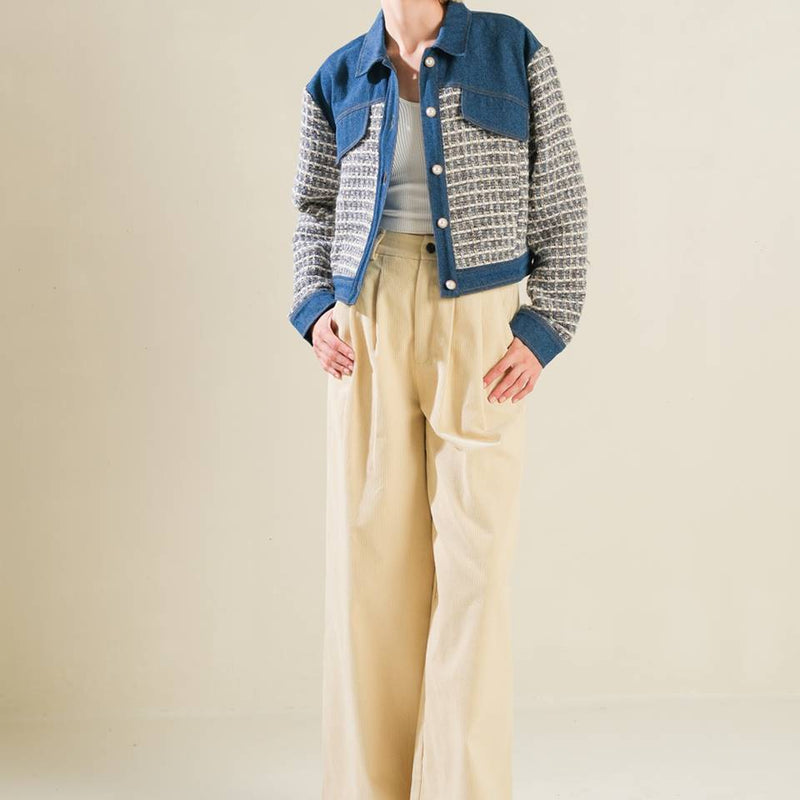 BETTER DAYS TWEED DENIM JACKET