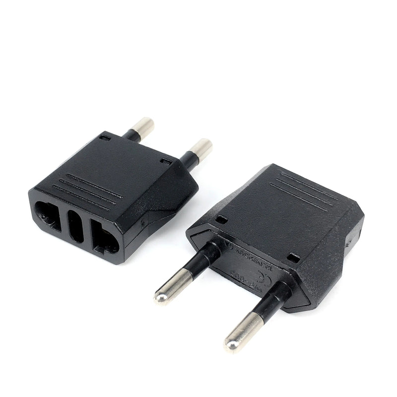 1-50pcs EU Euro KR Plug Adapter US to EU Plug Adapter Travel KR EU Adapter Electric EU KR Plug Converter Power Sockets AC Outlet