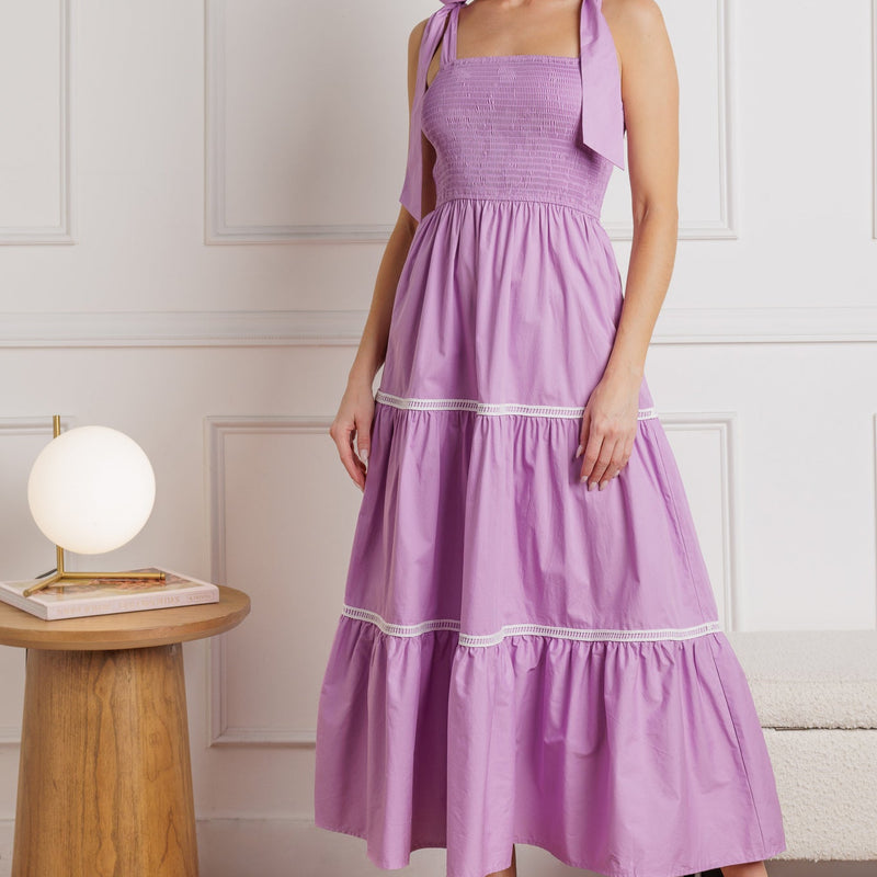 BETTER THAN EVER POPLIN MIDI DRESS