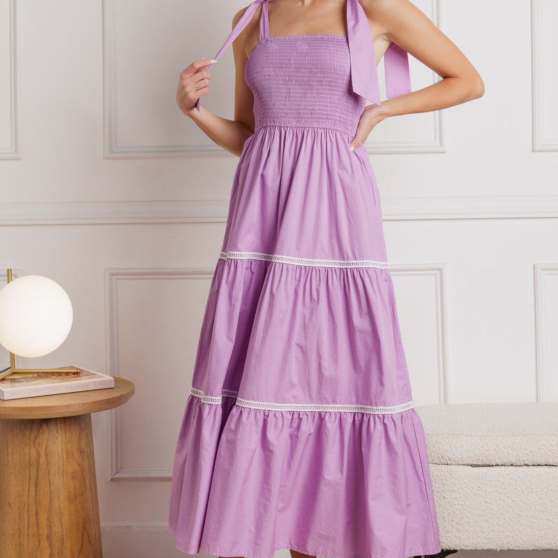 BETTER THAN EVER POPLIN MIDI DRESS