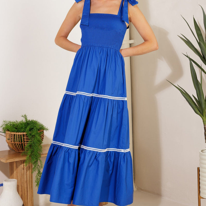 BETTER THAN EVER POPLIN MIDI DRESS