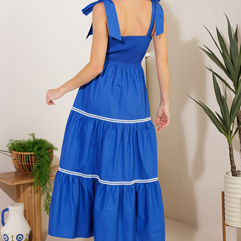 BETTER THAN EVER POPLIN MIDI DRESS