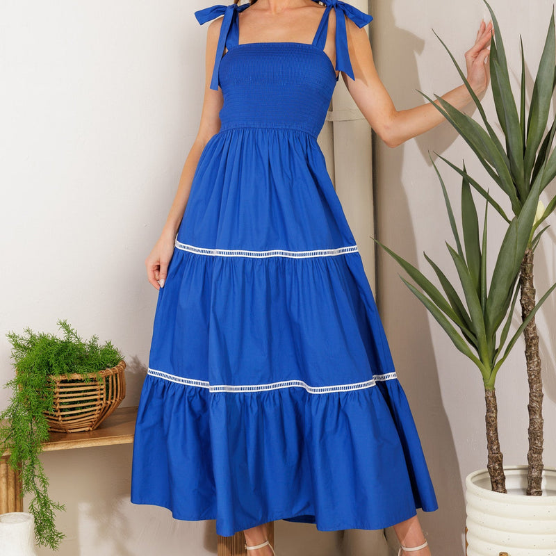BETTER THAN EVER POPLIN MIDI DRESS