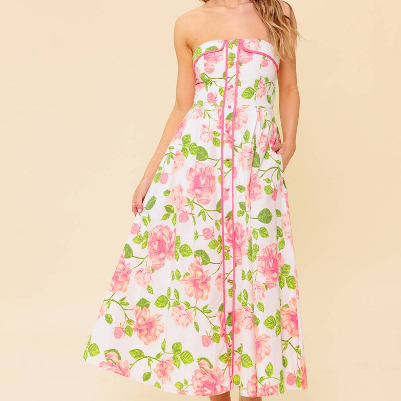 BETTER THAN EVER WOVEN MIDI DRESS