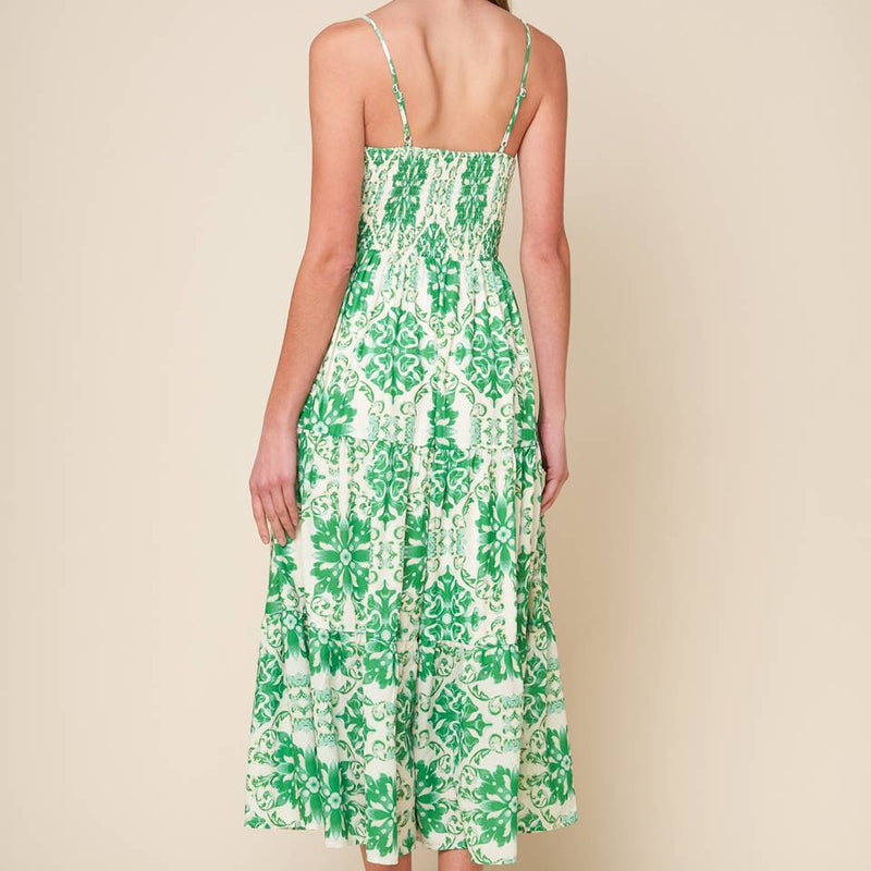 BEYOND ELEGANT WOVEN MIDI DRESS
