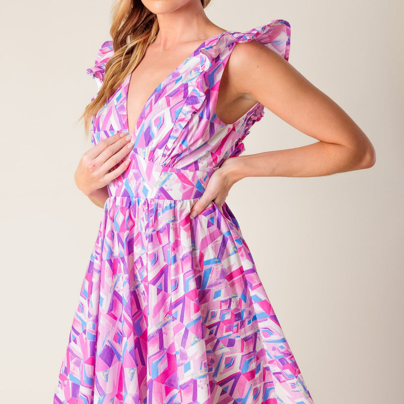 BETTER WITHOUT YOU WOVEN MINI DRESS