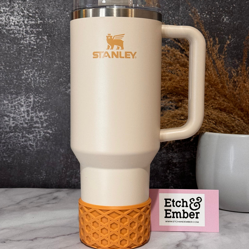 Best Beige Logo WAFFLE Tumbler Boot -fits 20-40oz New!