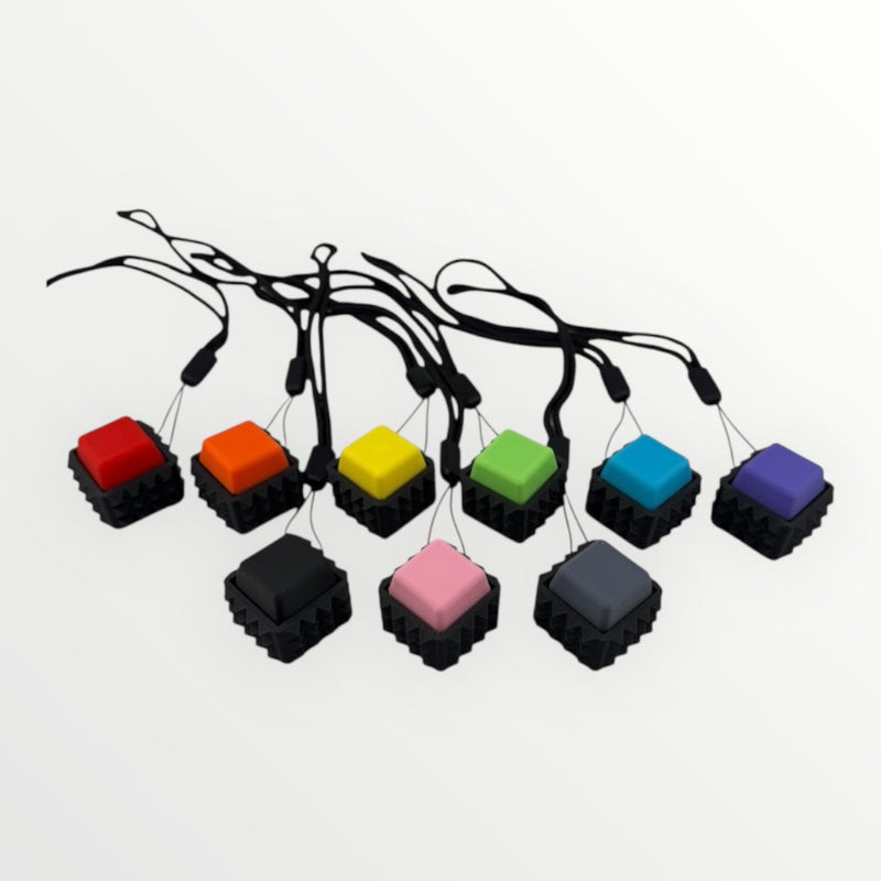 1 Spiky Mechanical Keyboard Fidget Toy Keychain