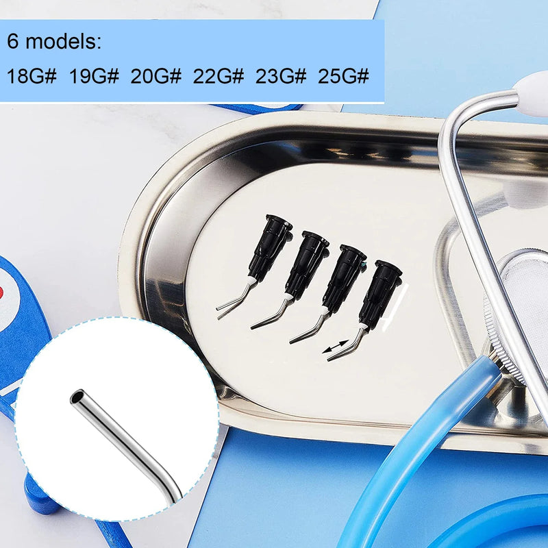 100pcs/lot Equipment Irrigation Bent Needle Tips Dental Flow Sealant Etchant Composite Resin Acid Reagent Delievery Syringe Tips
