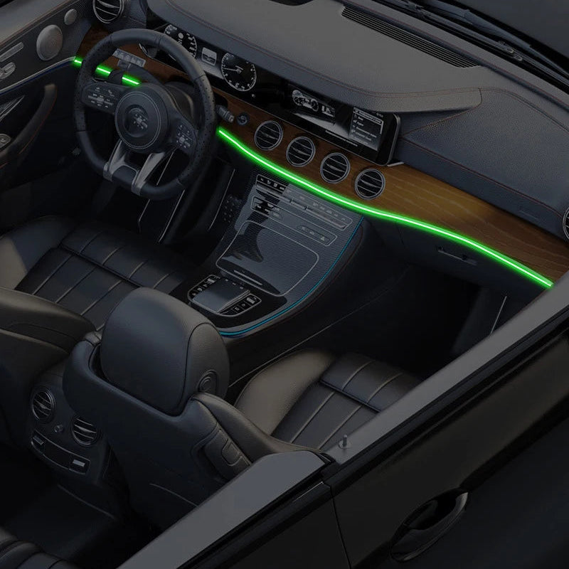 1/2/3/4/5M RGB Car Interior Ambient LED Light Strip Invisible USB Fiber Optic Atmosphere Lamp support APP Control