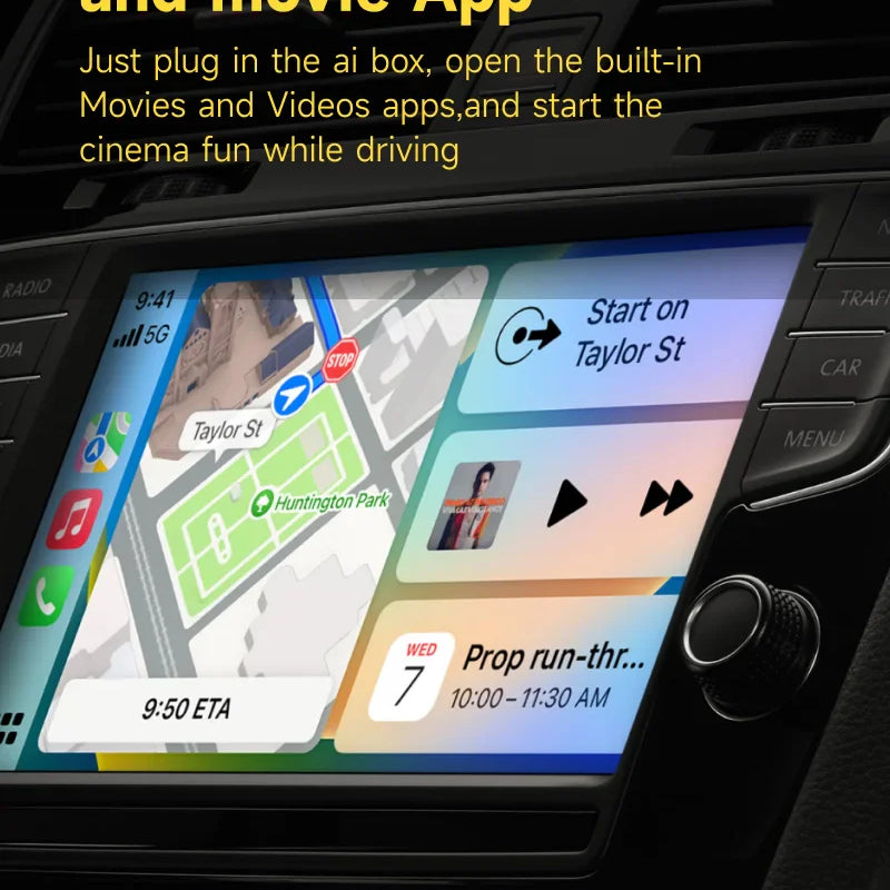 CarPlay Ai Box 8+128G Android 13 Wireless Carplay Android Auto QCM6125 8-Core CPU 4G LTE for VW Audi Kia Fiat