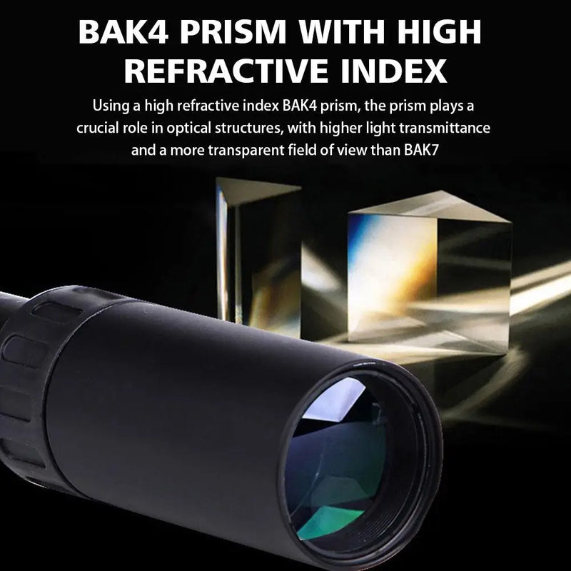 10-300x Zoom Portable Strong Binoculars Long Range Professional Spyglass Monocular Telescope Low Night For hunting phone lens