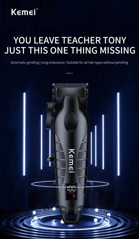 Kemei KM-2290 KM-2293 KM-T95 New Professional Cutting Machine Electric Shaver Hair Trimmers With LCD Display Men's Hair Clipper