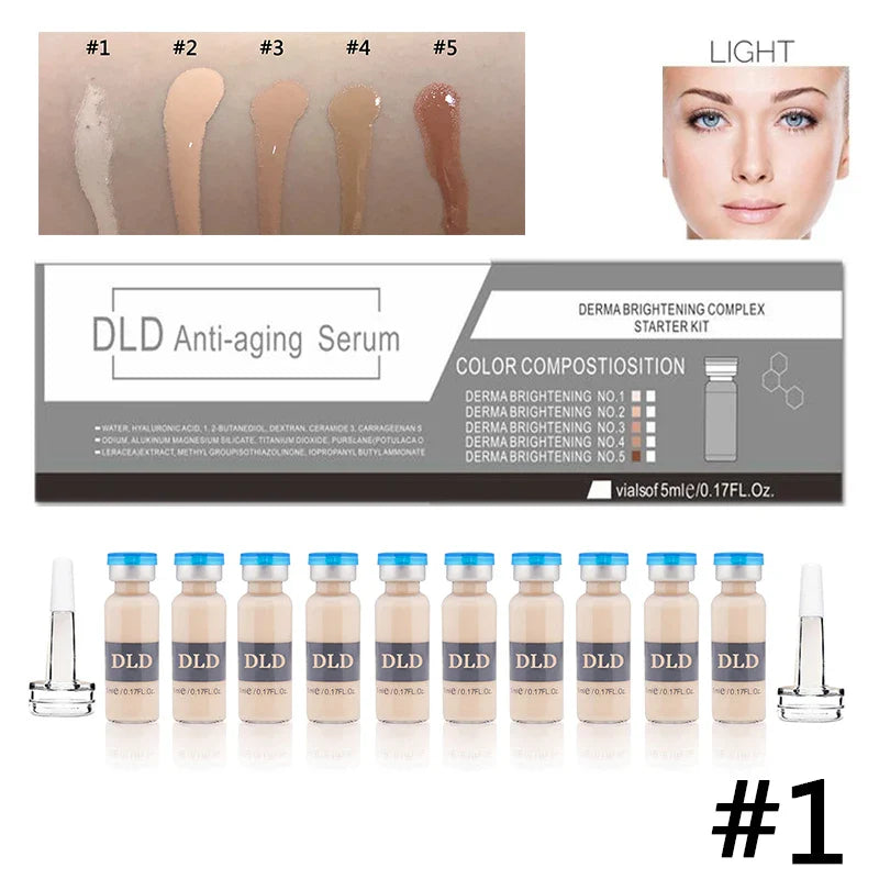 10 Pcs Korea BB Cream Glow Starter Kit Semi-Permanent Sunscreen Foundation Concealer Cream Moisturizer Facial Makeup Skin Care