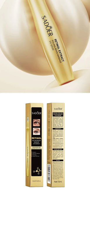 1/2/3pcs SADOER Retinol Eye Cream Firming Massage Eyes Serum Anti Dark Circles Remove Eye Bags Puffiness Firming Eyes Skin Care