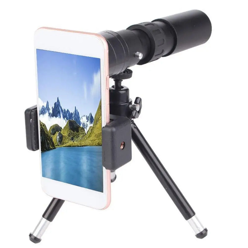 10-300x Zoom Portable Strong Binoculars Long Range Professional Spyglass Monocular Telescope Low Night For hunting phone lens