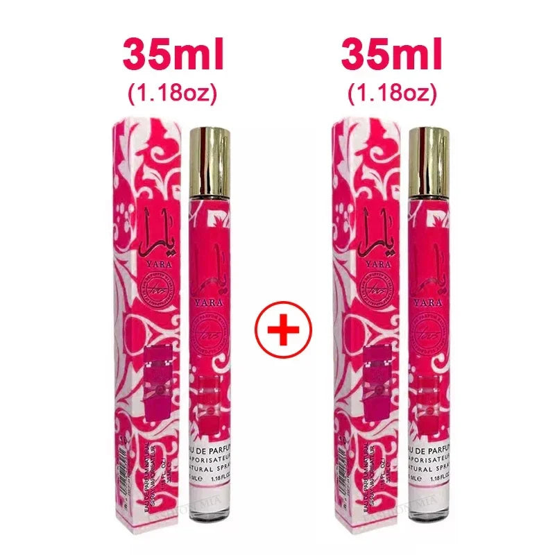 100% Original 35ml Yara Perfume Women's Man's 24 Hours Lasting Fragrance Spray Cologne Perfume Yara Moi Tous Asad Christmas Gift
