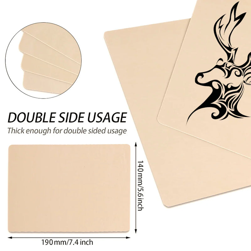 1/3/5pcs Tattoo Blank Practice Skin Eyebrow Gragon Pattern Paint Mixer Makeup Double Sized Synthetic Skin Tattoo Accessories