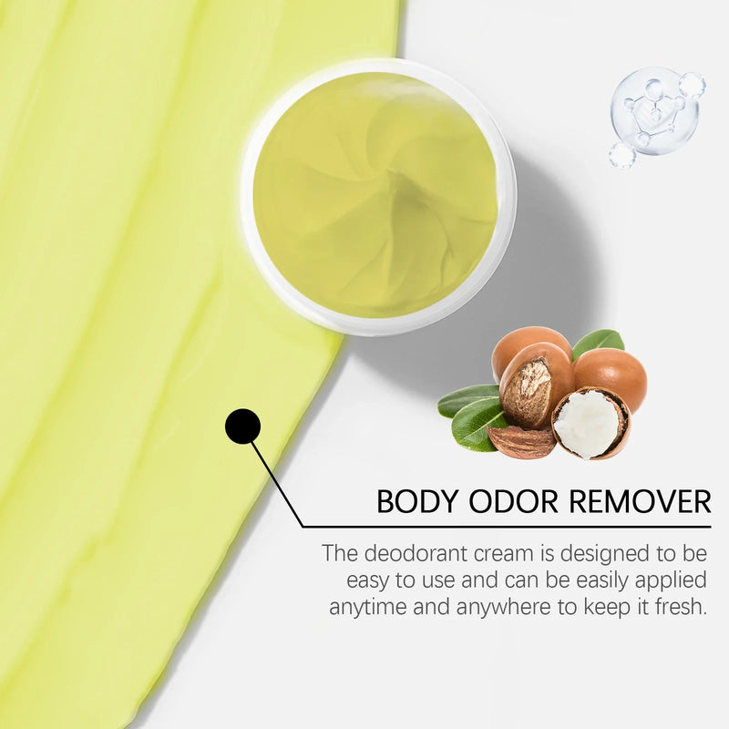 Underarm Odor Cream for Body Sweat Remove Bad Smell Deodorant Armpit Lasting Refreshing Significant Effect Sweatproof Odor Cream