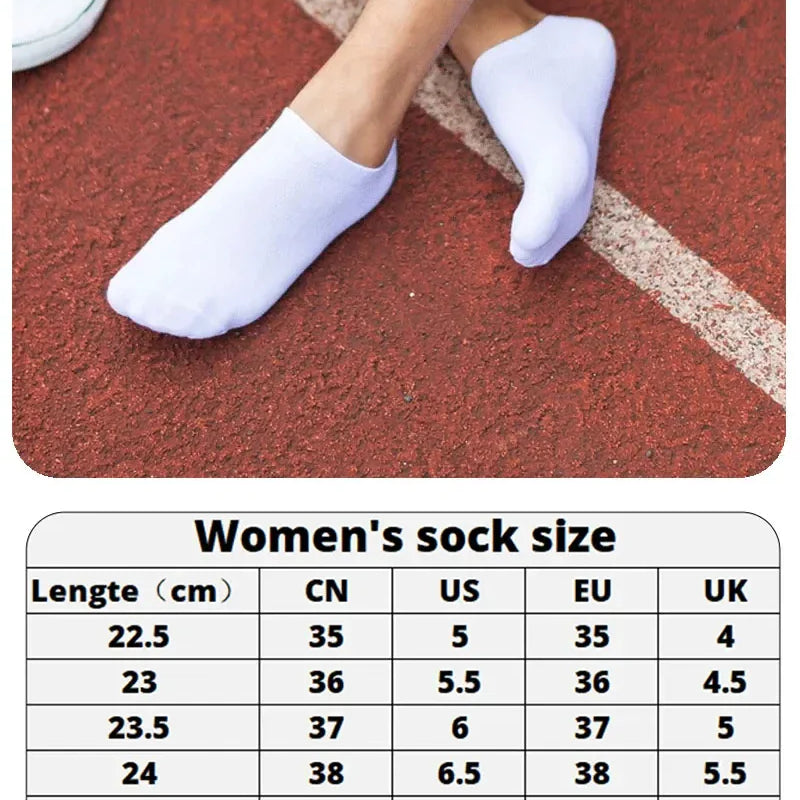 10 Pairs Women/Men Boat Socks Invisible Low Cut Silicone Non-slip Summer No-show Ankle Socks Solid Color Casual Breathable