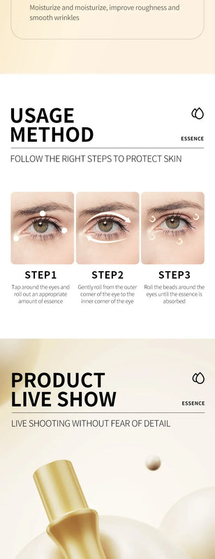 1/2/3pcs SADOER Retinol Eye Cream Firming Massage Eyes Serum Anti Dark Circles Remove Eye Bags Puffiness Firming Eyes Skin Care