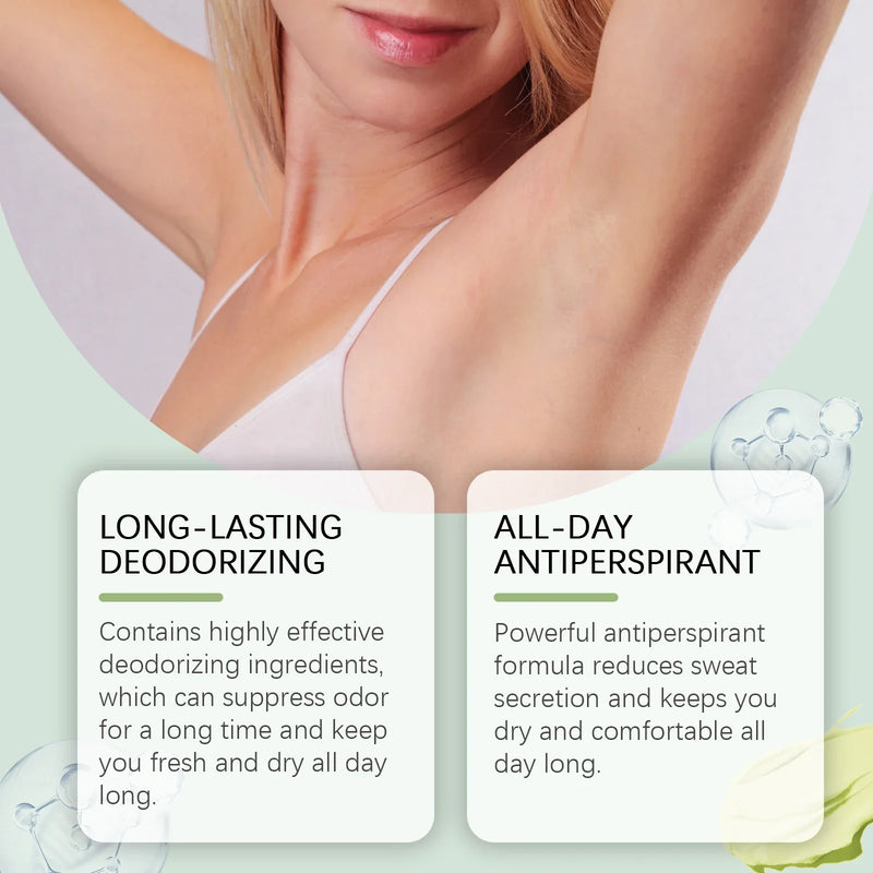 Underarm Odor Cream for Body Sweat Remove Bad Smell Deodorant Armpit Lasting Refreshing Significant Effect Sweatproof Odor Cream