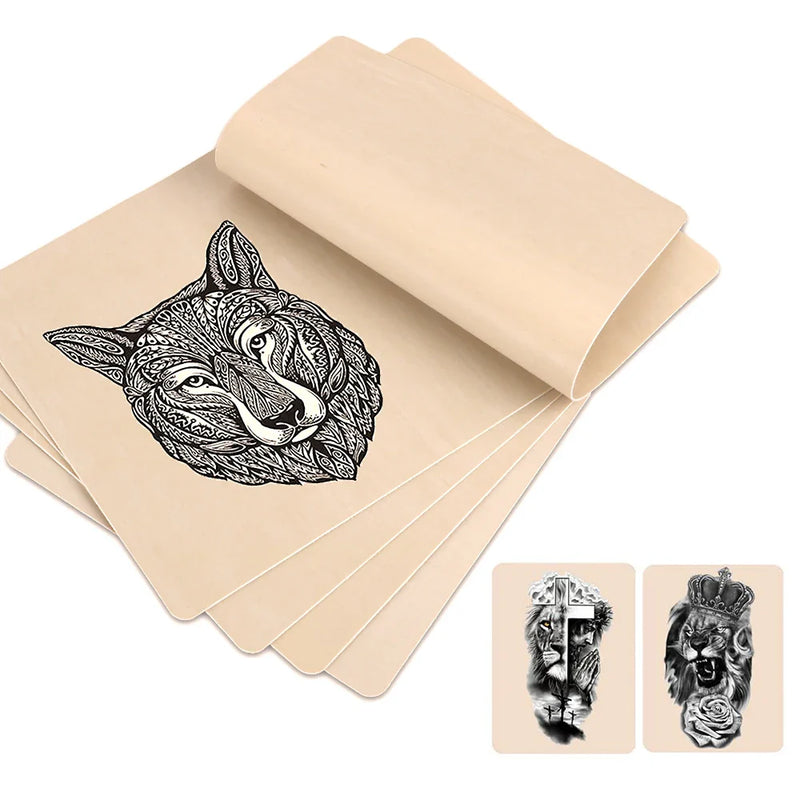 1/3/5pcs Tattoo Blank Practice Skin Eyebrow Gragon Pattern Paint Mixer Makeup Double Sized Synthetic Skin Tattoo Accessories