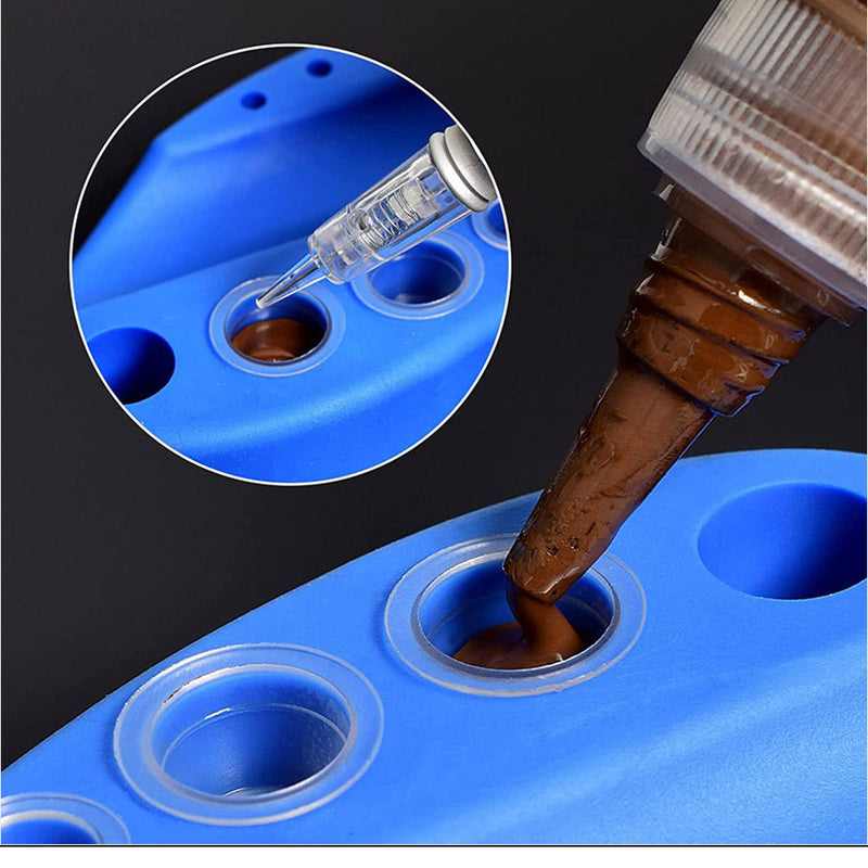 100pcs S/M/L Disposable Tattoo Ink Cups Plastic Pigment Clear Holder Container Caps Tattoo Permanent Makeup Microblading Supply