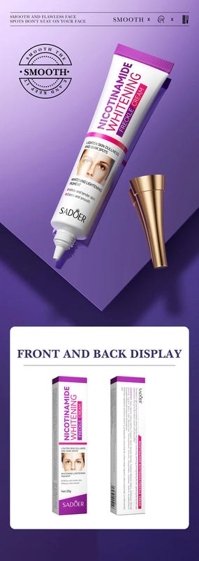 1/2/3pcs SADOER Freckle Removing Nicotinamide Face Cream for Faical Moisturizing Nourishing Hydrating Firming Facial Creams