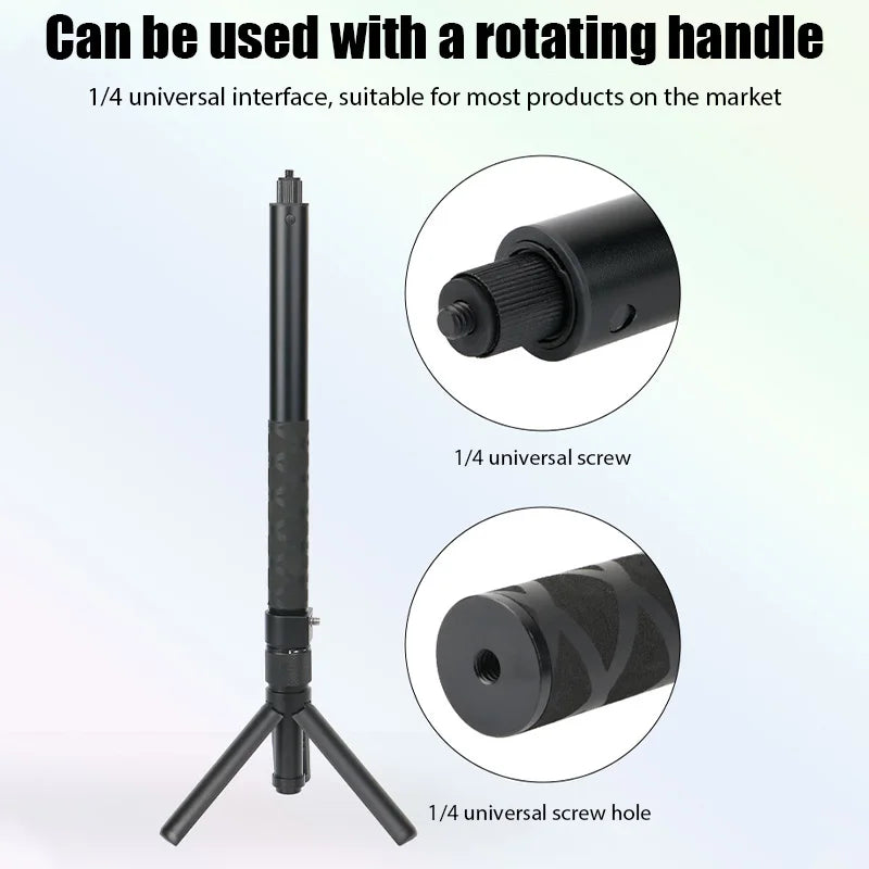 1.2m Ultra-Long Carbon Fiber Invisible Selfie Stick For Insta360 X3/X2/for DJI Action 3/GoPro Camera Invisible Selfie Stick