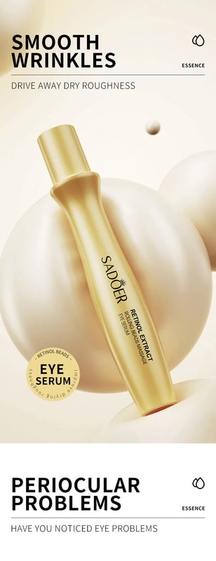 1/2/3pcs SADOER Retinol Eye Cream Firming Massage Eyes Serum Anti Dark Circles Remove Eye Bags Puffiness Firming Eyes Skin Care