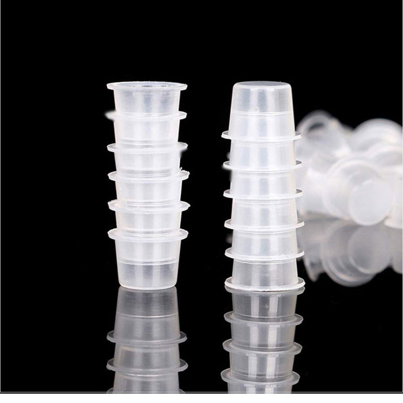 100pcs S/M/L Disposable Tattoo Ink Cups Plastic Pigment Clear Holder Container Caps Tattoo Permanent Makeup Microblading Supply