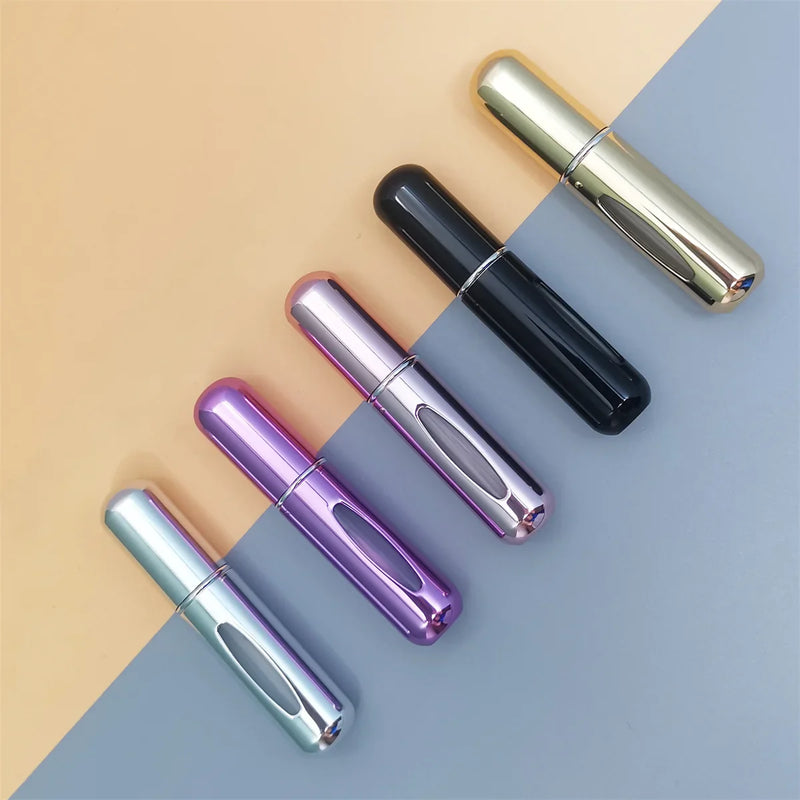 1/5Pcs Travel Perfume Bottle Refillable Portable Mini Atomizer Spray Refill Bottle Women Pocket Dispenser Cologne Sprayer 5ml