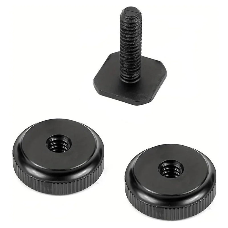 1/4 Hot Shoe Mount Holder Dual Nut Cold Shoe Adapter Bracket For Double-Layer Camera Hot Shoe Adapter Action Camera Accessories