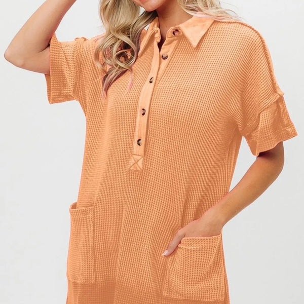 BiBi Dip Dye Mineral Washed Knit Dress