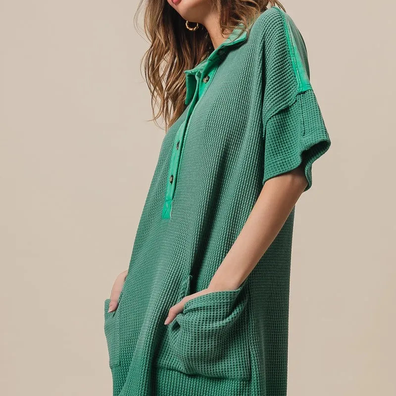 BiBi Dip Dye Mineral Washed Knit Dress