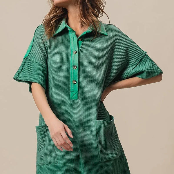 BiBi Dip Dye Mineral Washed Knit Dress