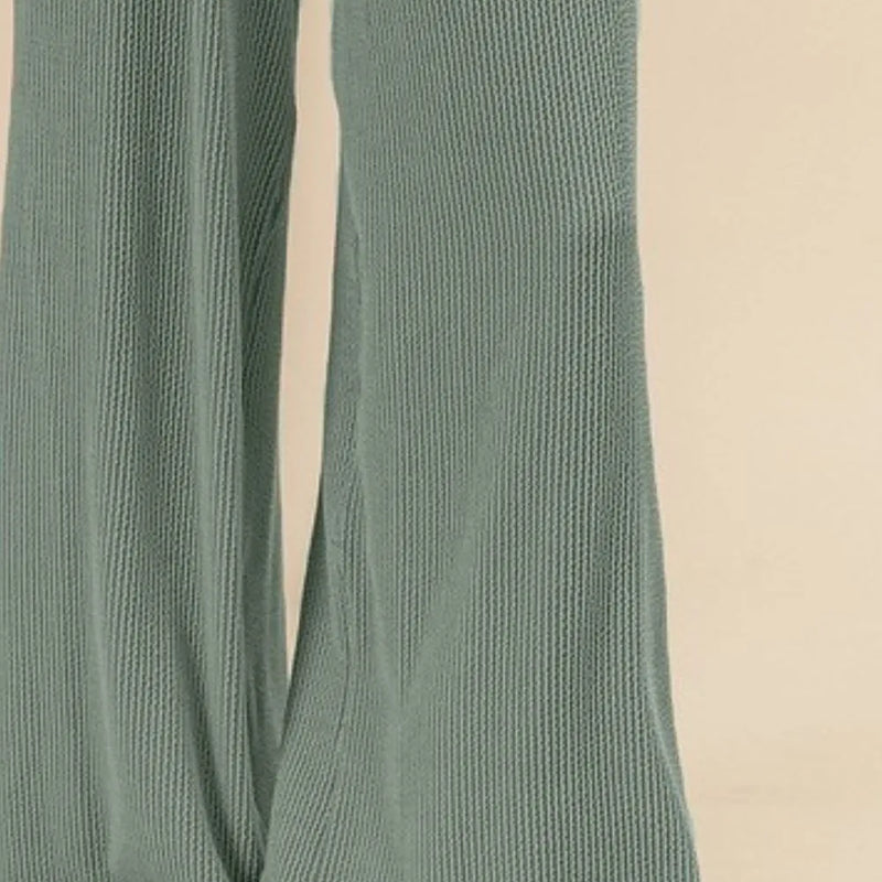 BiBi 2tone Cord Rib Waist Band Side Pocket Pants