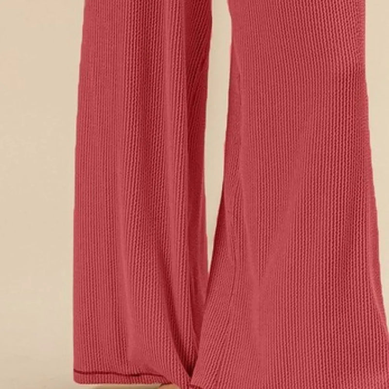 BiBi 2tone Cord Rib Waist Band Side Pocket Pants
