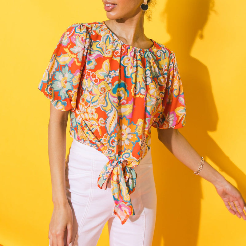 BETTER THIS WAY WOVEN TOP